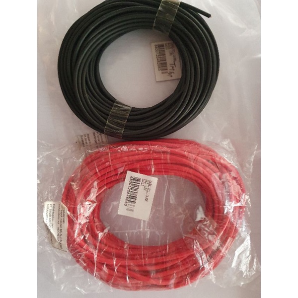kabel meteran warna merah / hitam 15M