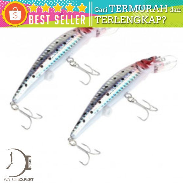 Umpan Pancing Ikan Flashing LED Floating Lure Bait Rechargeable - FEWIYONI m10 Silver