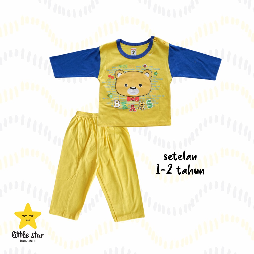 Miss You Piyama Anak Cowok | Set Baju Tidur Piama Anak Laki