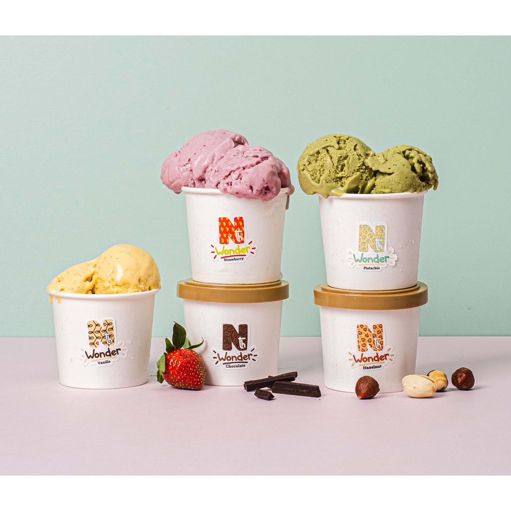 

5x Baby Pints - Sampler Pack Dessert Gelato by Nth Wonder