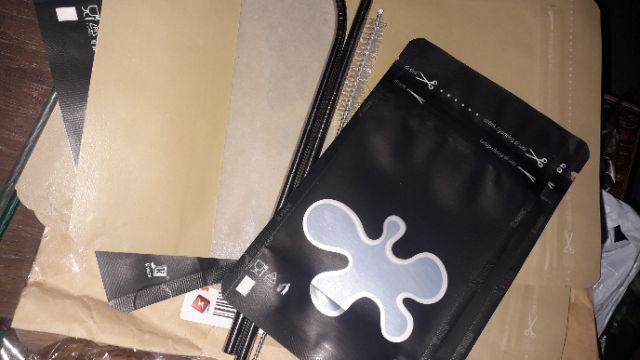 Standing Pouch Kpack Window Transmetz Hitam Murah 9x15 Cm Setara 150 Gram Gula Pasir Kpack Original