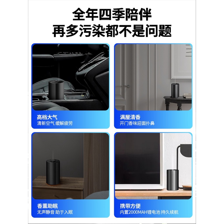 PROMISE PR-27BN - Multifunction Waterless Nebulizer Aroma Diffuser