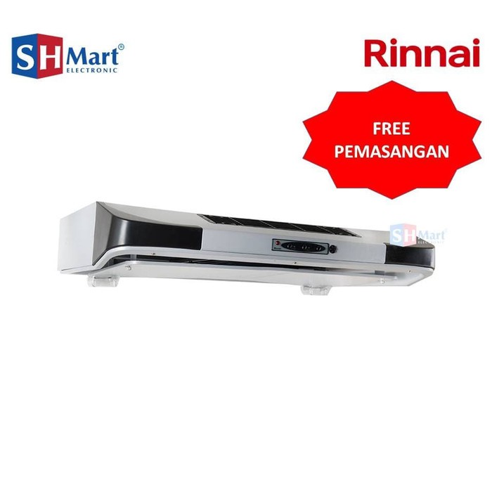 COOKER HOOD RINNAI WITH ION SLIM 90 CM RH-90ERI (MEDAN FREE INSTALL)