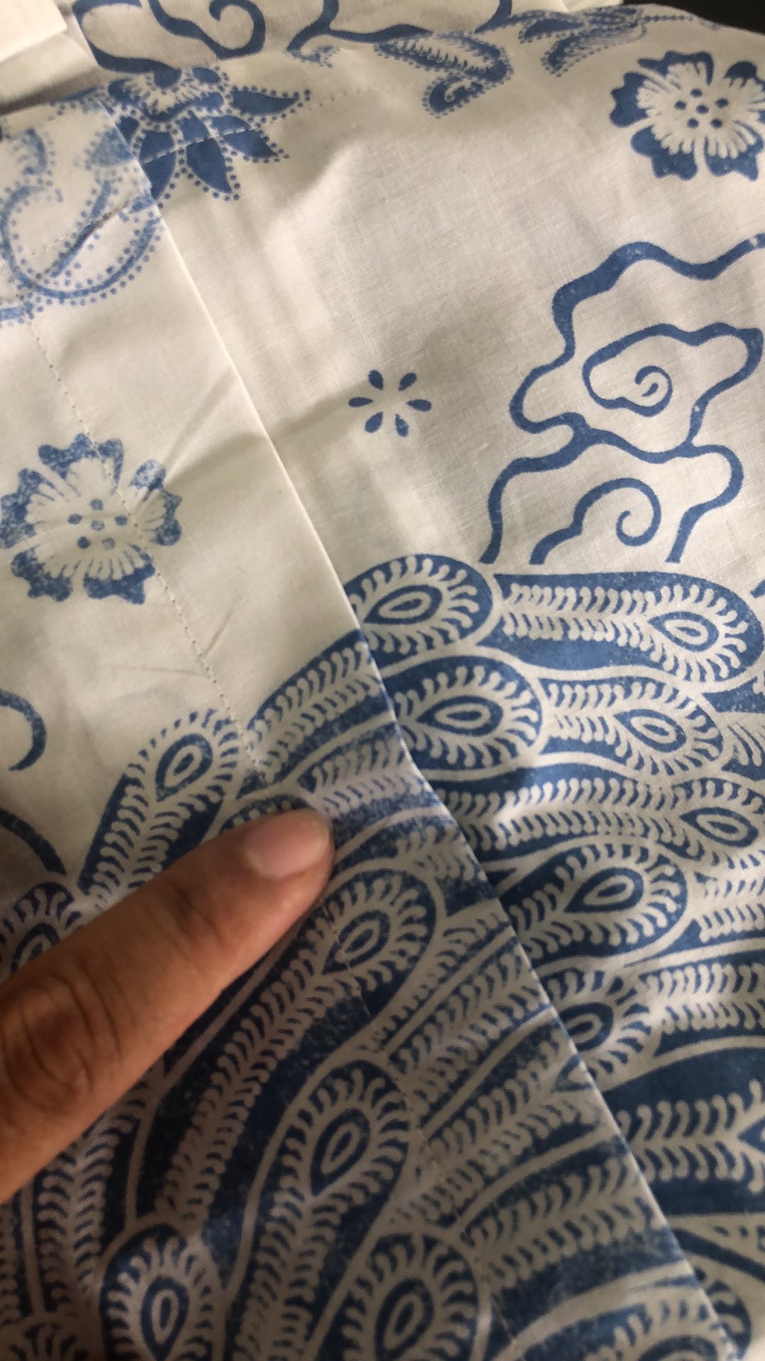 Merak Putih Pendek Kemeja Batik Pria Full Furing Bahan Katun Halus Sragenan