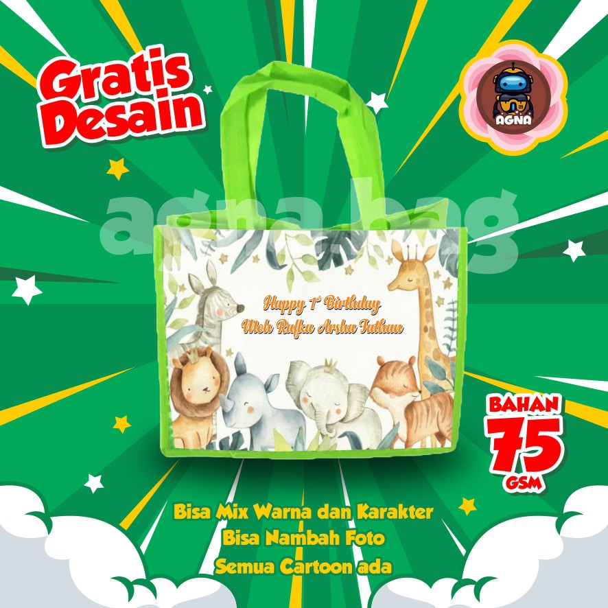 

GOODIE BAG MURAH / TAS ULTAH CUSTOM /TAS ULTAH PROMO/ TAS ULTAH THE JUNGLE