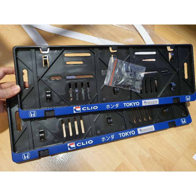 frame plat nomor Honda CLIO JDM