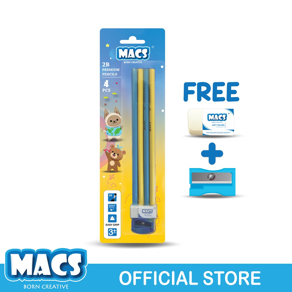 

MACS Pensil 2B Premium Segitiga 4CT