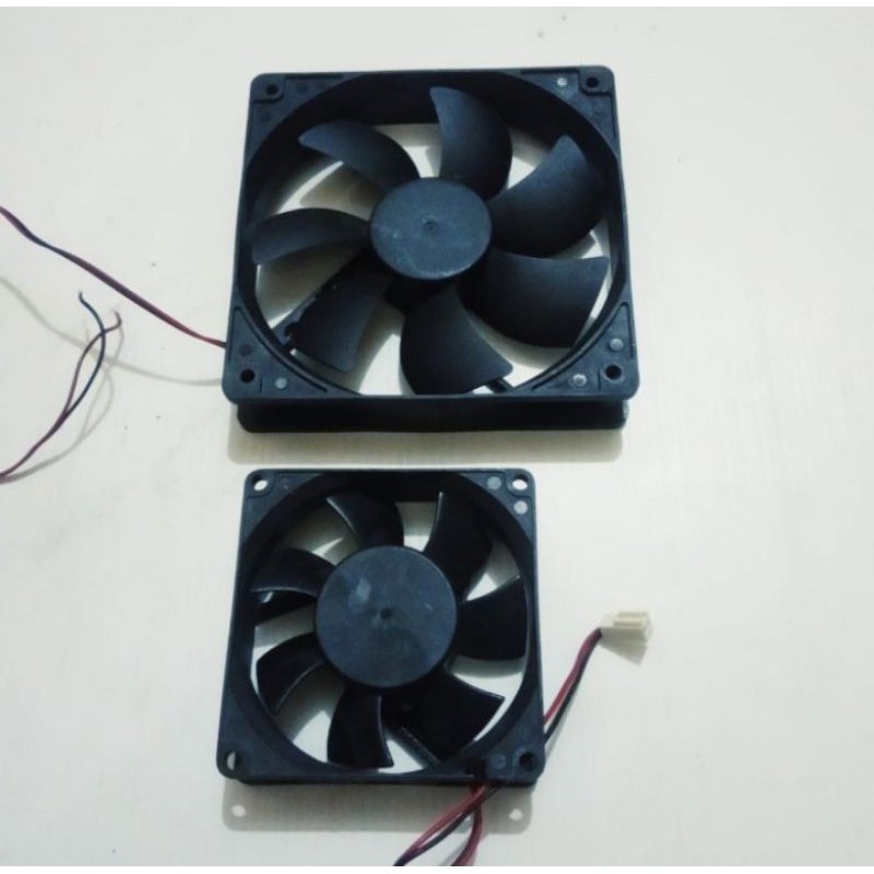 KIPAS AMFLI  DLL - DC FAN 12V - UKURAN 12CM - 8CM MODEL KOTAK - HARGA 2PCS