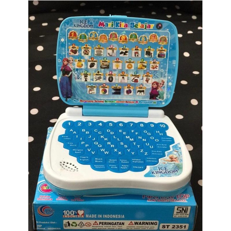 PROMO MAINAN EDUKASI LAPTOP ANAK-Biru