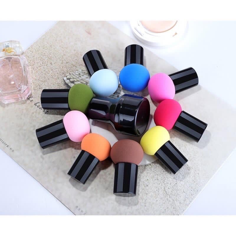 1234OS - Spon Jamur Beauty Gagang Sponge Mus Blend Sponge Beauty Blender Make Up Tool (1KG= 45PC)