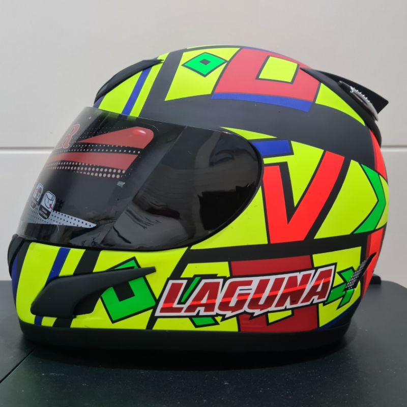 Helm JPN fullface laguna hitam doff