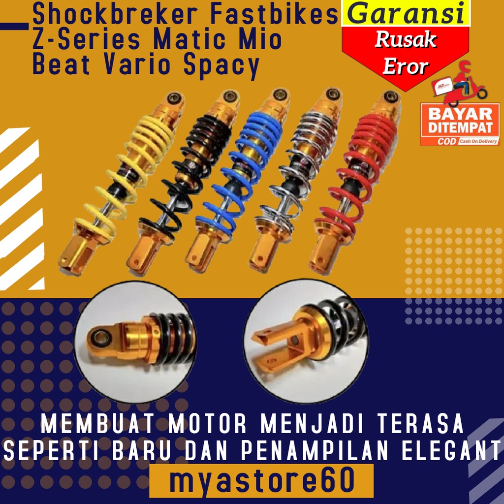 Shockbreker Shock Breker Fastbikes Z-Series Matic Mio Beat Vario Spacy Shockbreaker Shock Breaker Fast Bikes Metik Terbaru