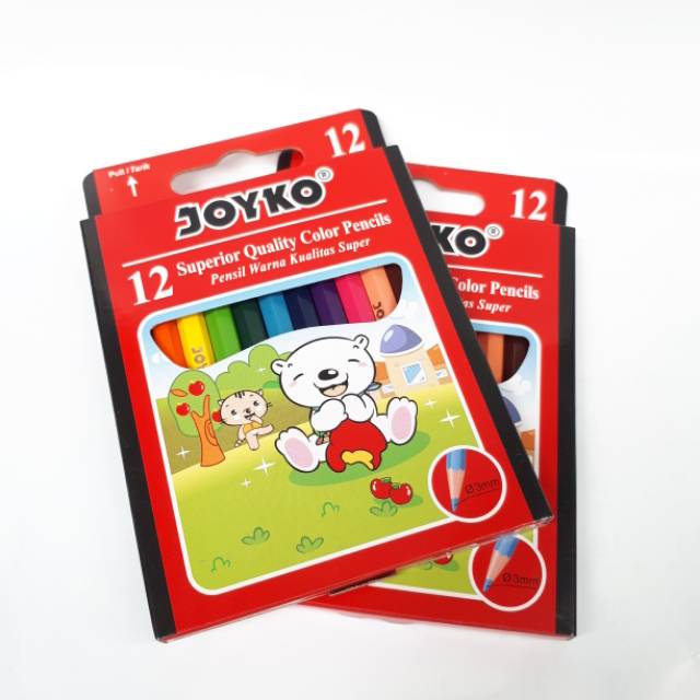 

Pensil warna joyko patriot isi 12 kemasan kecil