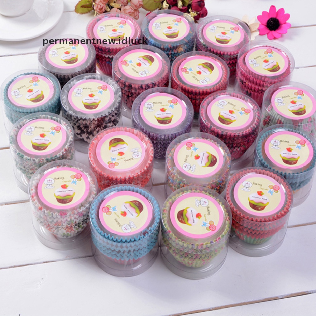 100 pcs Kertas Cetakan Cupcake Muffin Untuk Dekorasi