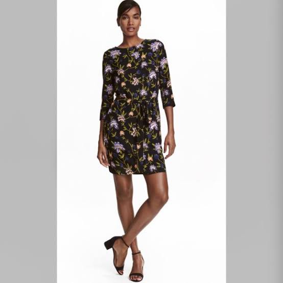 LK28 Restock Dress Hnm exotic floral dress