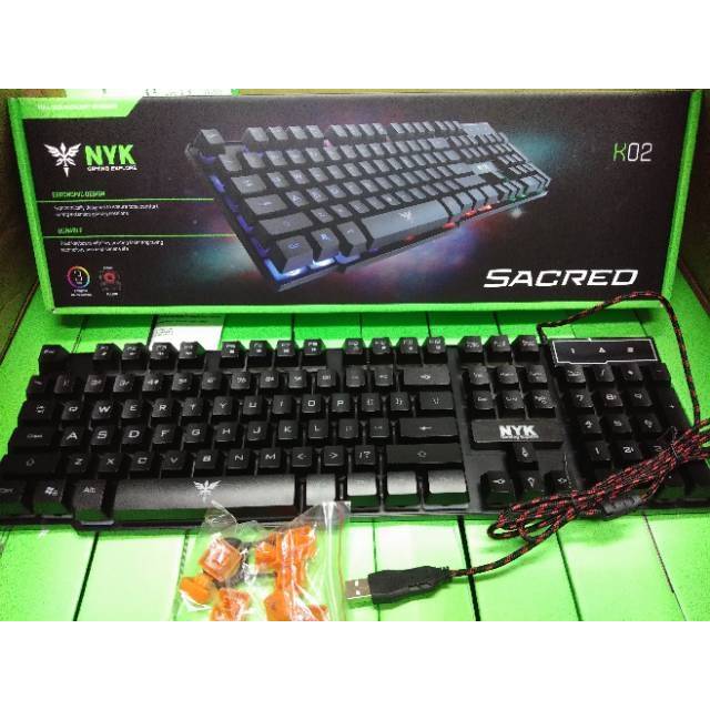 NYK K-02 Sacred Keyboard Gaming / NYK Sacred K02 Gaming Keyboard BackLight