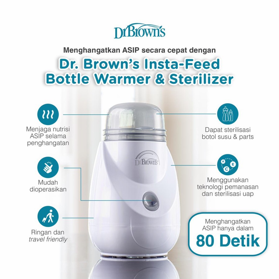 Dr Brown's InstaFeed Bottle Warmer &amp; Sterilizer AC185