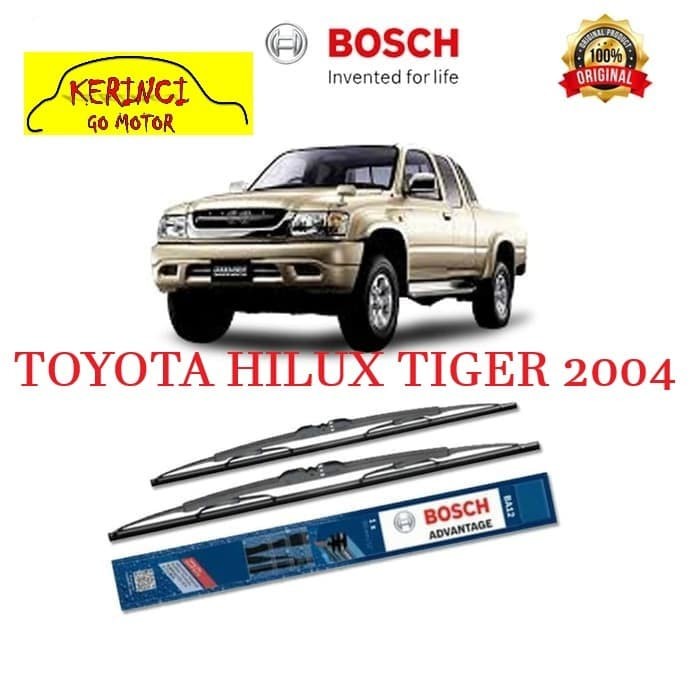 WIPER TOYOTA HILUX TIGER 2004 BOSCH ADVANTAGE 21&quot; &amp; 19&quot; SEPASANG WIPER