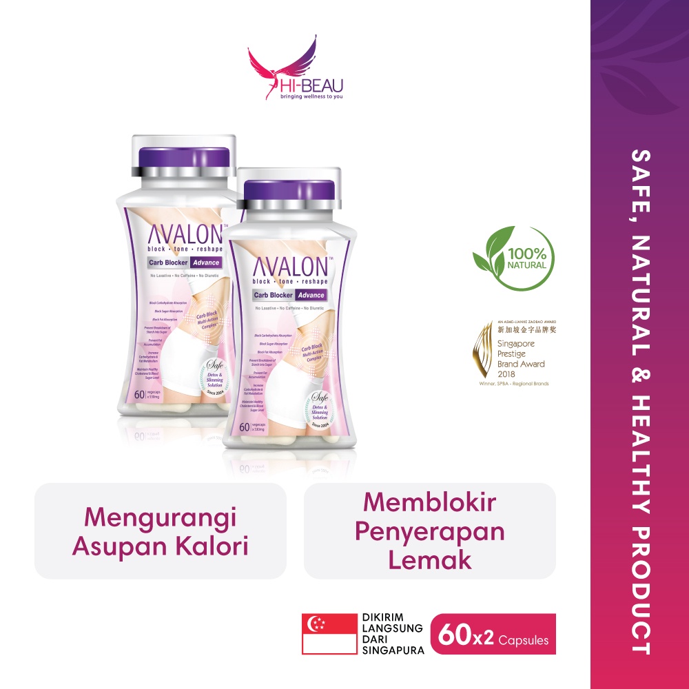 Jual AVALON Carb Blocker 60s Obat Diet Detox, Pembakar Lemak