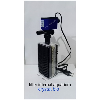 Filter internal aquarium tanpa kuras with crystal bio size s (kecil) semi undergravel