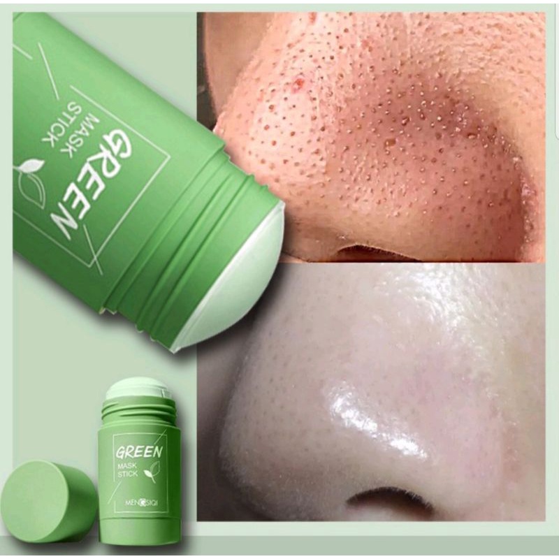 Green Stick Mask Meidian / Masker Wajah Green Tea Pembersih Komedo / Masker Komedo / Meidian Green Tea Mask Cleansing Clay Stick / Masker Menghilangkan Komedo Ampuh / Masker Melembutkan Kulit / Masker Mengangkat Sel Kulit Mati / Masker Mengurangi Minyak