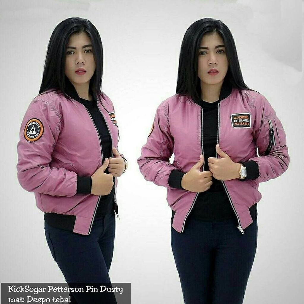 Jaket Bomber Kicksoogar - Pink