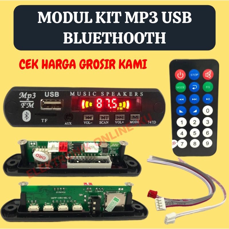 MODUL KIT MP3 USB BLUETHOOT