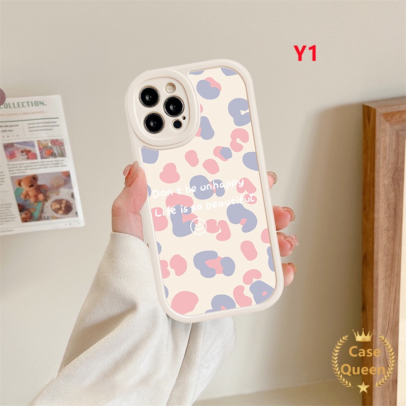 Case OPPO A17 A16 A15 A96 A76 A57 2022 A95 A55 A17K A1K A3S A94 A53 A16K A12 A16E A5S A54 A92 A9 A5 A15s A7 A36 A33 A31 A74 Casing Motif Leopard Biru Ungu