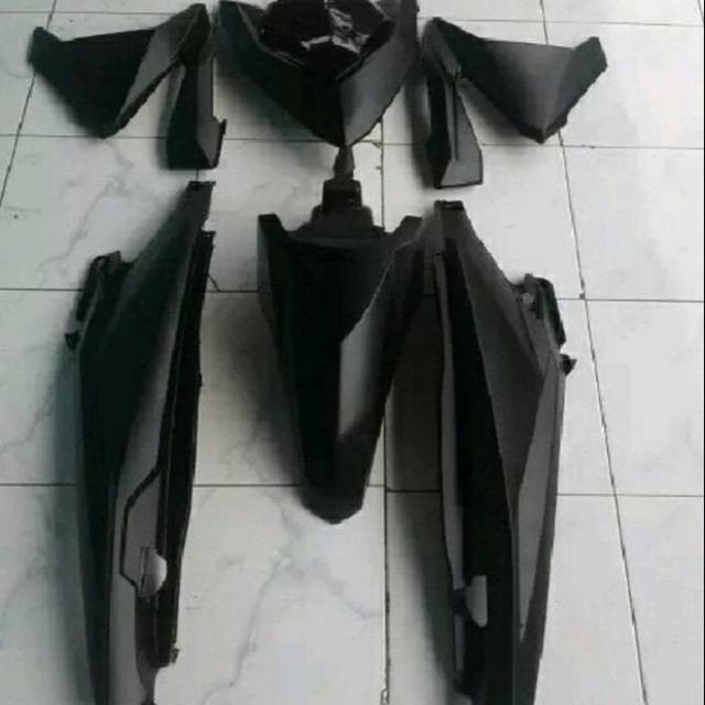 Body halus honda vario 150 led hitam doff 2015-2017
