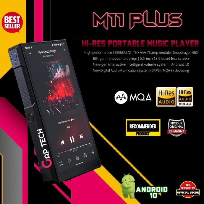 FIIO M11 PLUS / M 11 PLUS / M11+ LTD Hi-Res Digital Audio Player / DAP Termurah