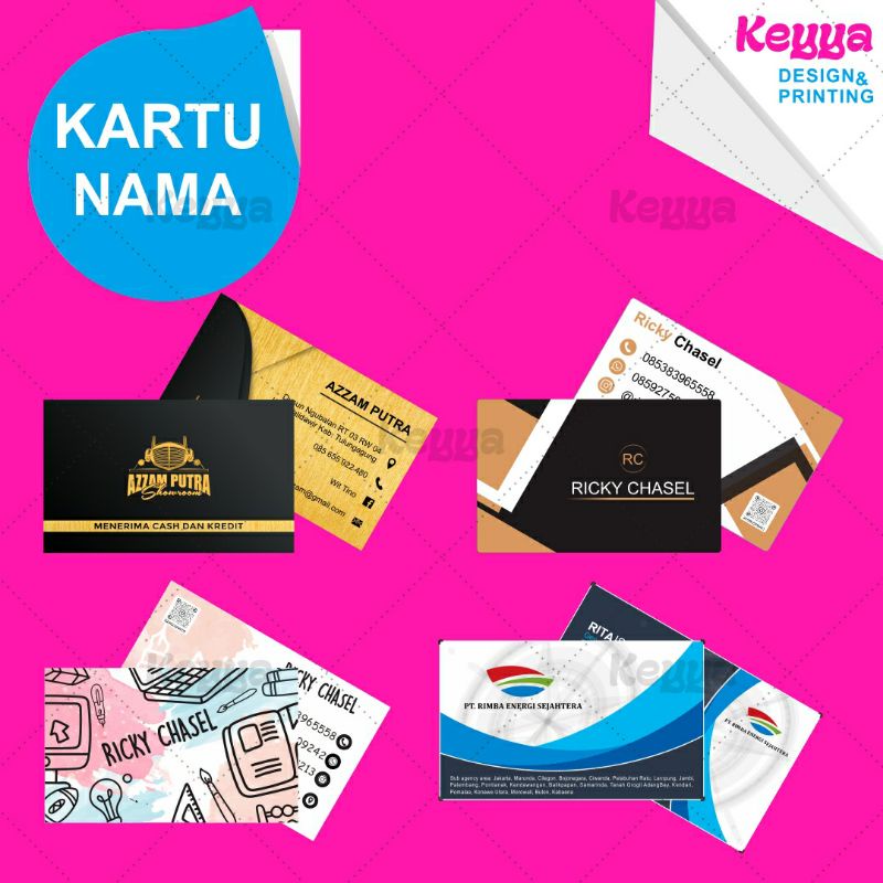 

Custom Cetak Kartu Nama Custom Kartu Olshope Kartu Nama Laminasi Glossy Doff
