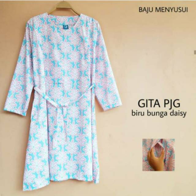MAMIGAYA Baju Menyusui GITA Tunik Hamil Menyusui  Baju ASI Katun