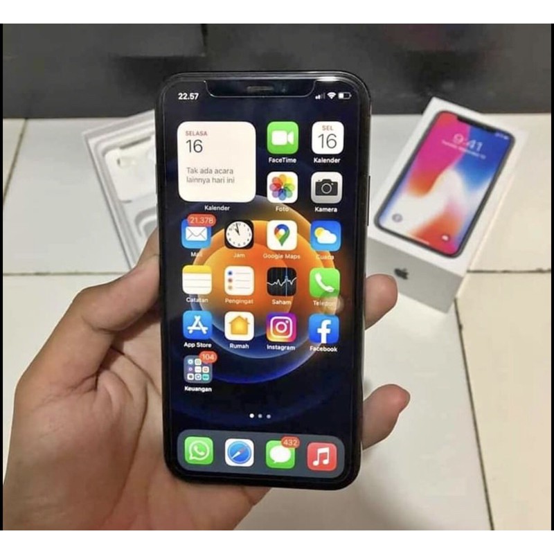 Jual Iphone X 64Gb Murah Mulus second original Ibox | Shopee Indonesia