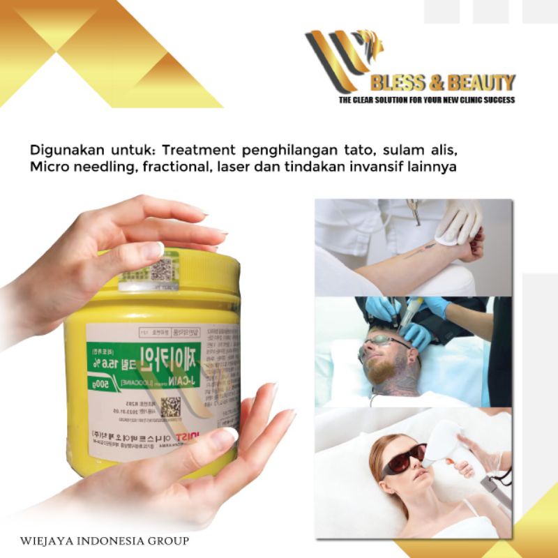 Anastesi Kulit Kecantikan Jcain 15,6% Krim Anestesi Tatto Sulam Alis Bibir Original