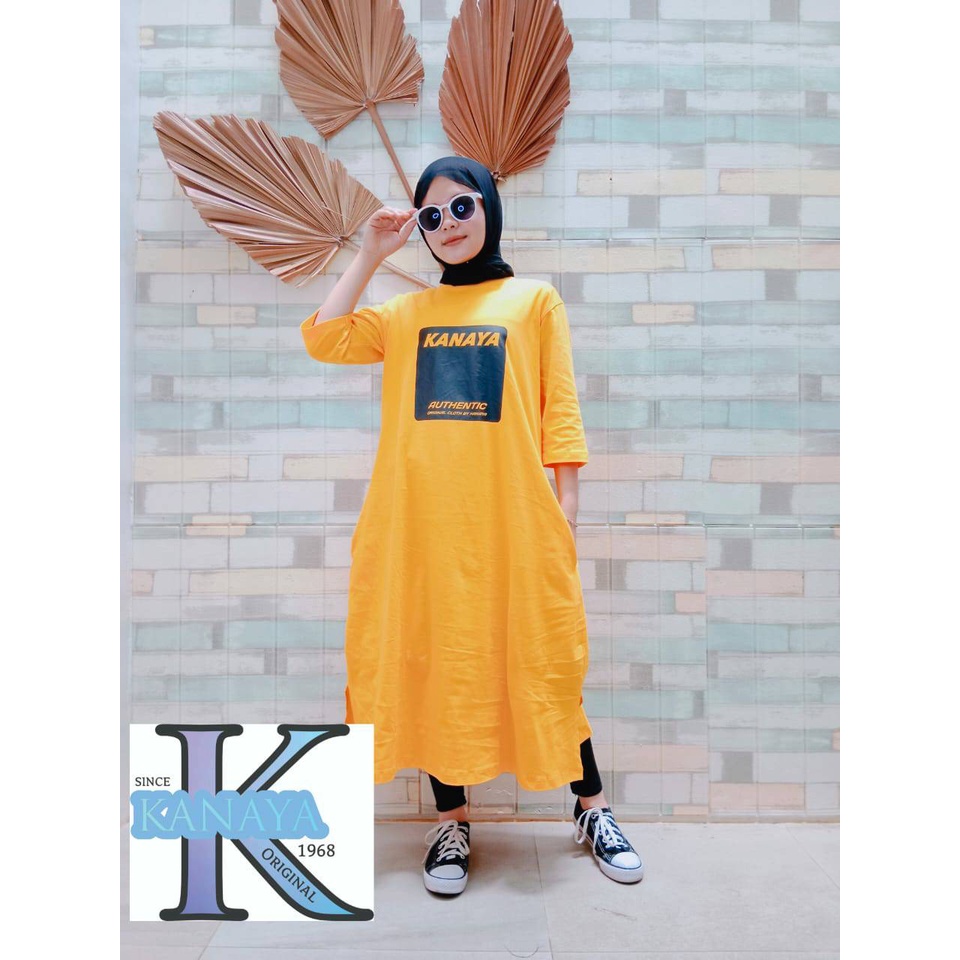 KANAYA ORIGINAL / TUNIK KAOS CEWE ORIGINAL / TUNIK KAOS WANITA / LONG TUNIK CANTIK / TUNIK MEWAH / T