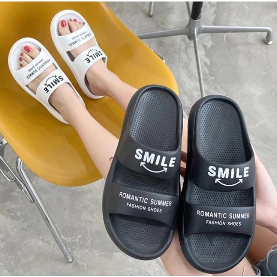 Sandal Selop Wanita Pria SMILE Import Nyaman Keren Anti Licin SP57