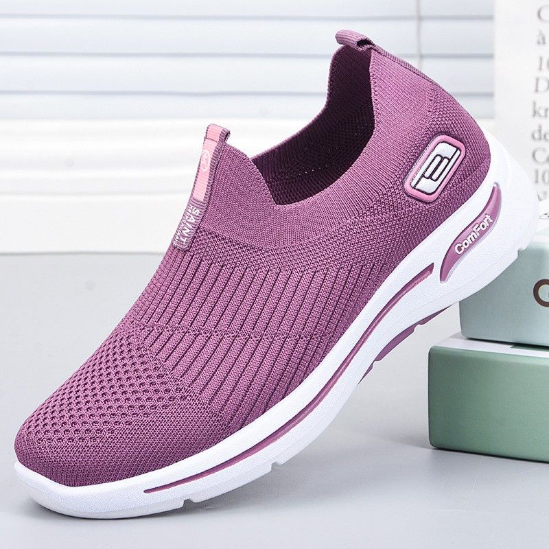 SEPATU KETS SNEAKERS TANPA TALI WANITA NYAMAN IMPORT SIZE 36-41
