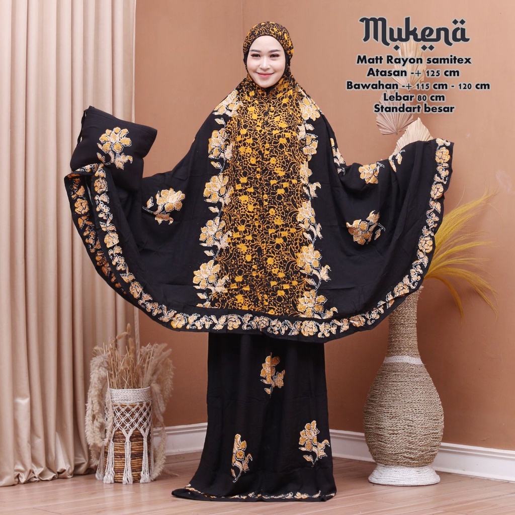 MUKENA BATIK CAP PEKALONGAN BAHAN RAYON MUKENA DEWASA