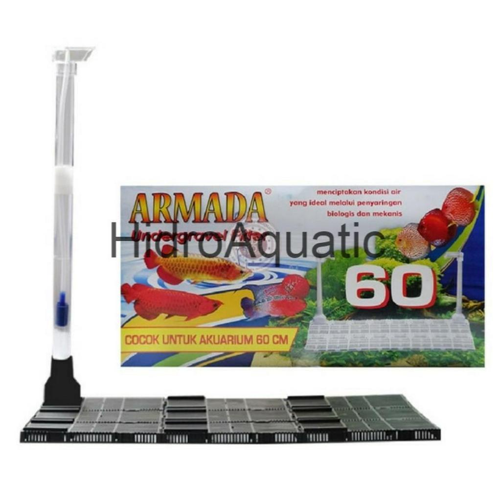 PROMO Undergravel Filter Aquarium 60 Cm / tatakan bawah aquarium / dekorasi aquarium aquascape / UGV