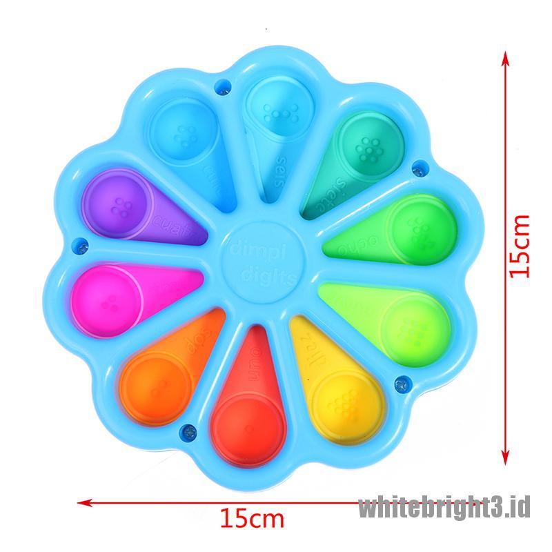 {white3} Simple Dimple Toy Toys Stress Relief Hand Toys For Kids Adults