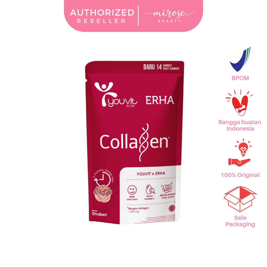 YOUVIT x ERHA COLLAGEN 1000mg - Anti Aging Gummies - 14 Gummies