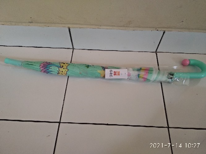 Payung Anak Karakter Unicorn Gagang Tongkat.