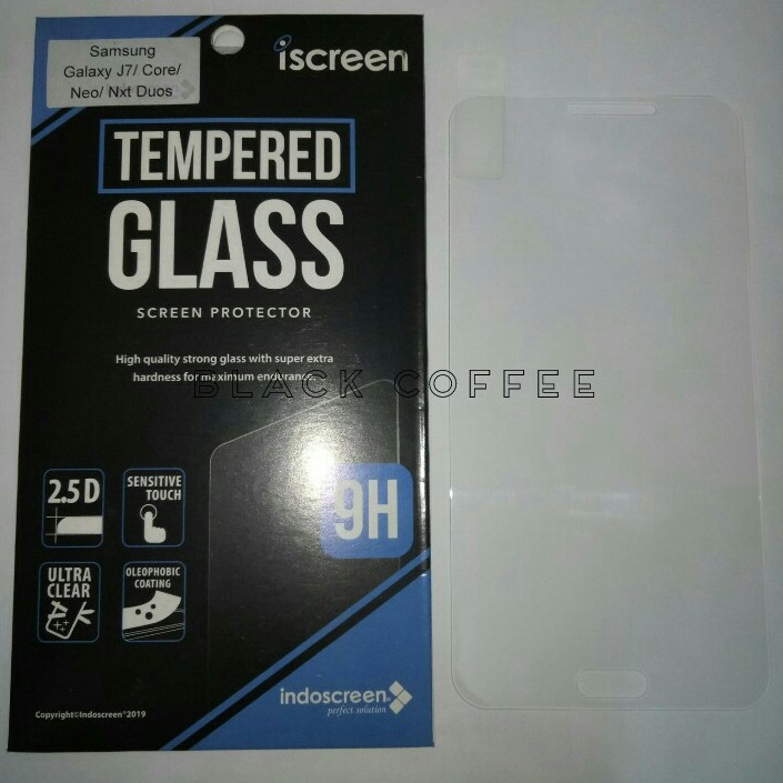 Tempered glass samsung J7 2015 tempered glass iScreen bening