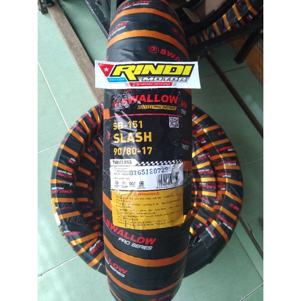 ban swallow slash 90/80-17 softcompound tubles merk swallow slash 90 80 17 1pcs