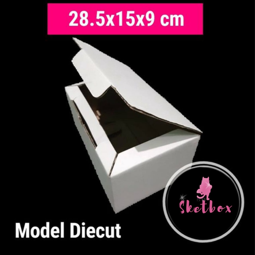 

KOTAK KARDUS KARTON BOX SEPATU POLOS TIPE G (KHUSUS) PUTIH UKURAN 28,5X15X9 CM
