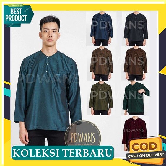 Koko Pria Murah Baju Muslim Habaib Untuk Santri Dan Orang Tua - M Putih Tulang Dewasa Remaja Origina