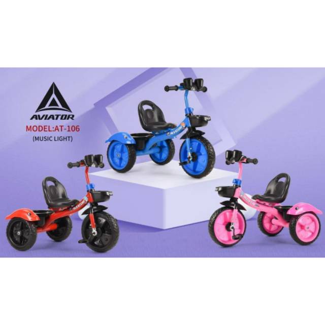 AVIATOR 106 Tricycle Stroller Micro Trike Smart Trike Sepeda BMX Sepeda Anak Bayi Sepeda Roda 3 Tiga