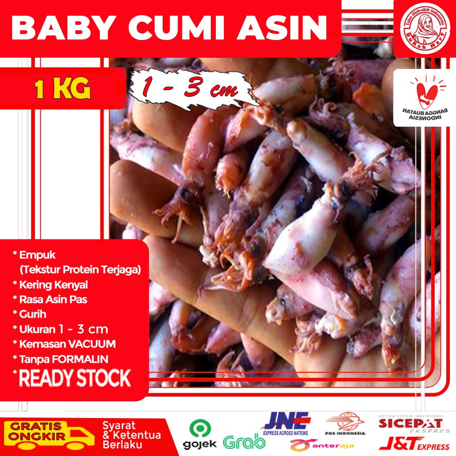 

Baby Cumi Asin | Sotong Asin | Cumi Asin Baby Enak Empuk Sehat Tanpa Formalin Murah Premium 1 KG