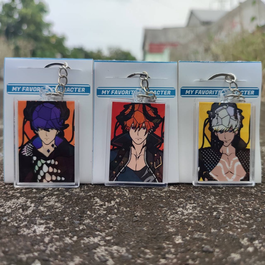 Gantungan Kunci Murah Anime Obey Me! - Keychain Obey Me - Leviathan Satan Mammon Beelzebub Asmodeus Lucifer Belphegor