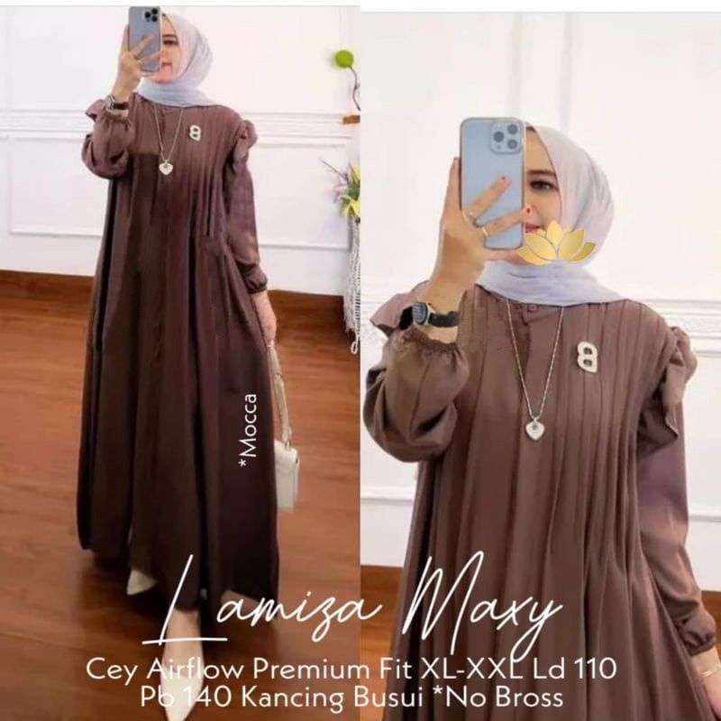 DRESS MUSLIM, baju wanita, baju gamis, dress, gamis, Baju gamis, fashion wanita, Lamisa maxy